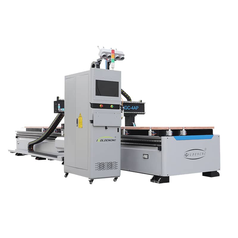 Double Platform MDF And Plywood Board Cutting CNC Router Machine 