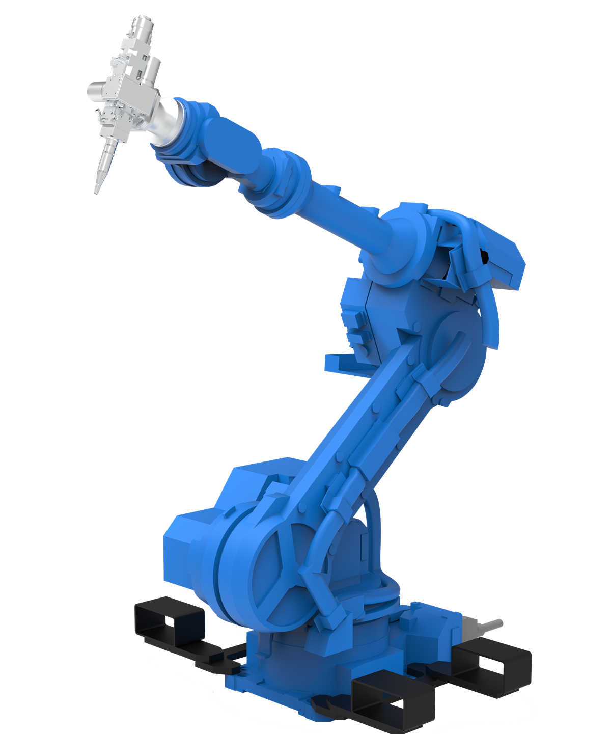 rob&ocirc; de solda a laser.