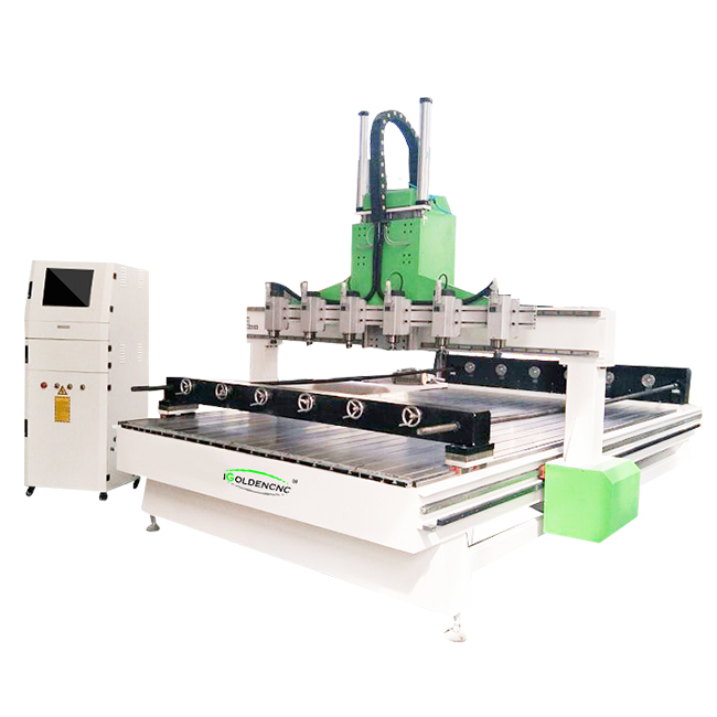 Plane/Stereo 4 axis Multi -head cnc router